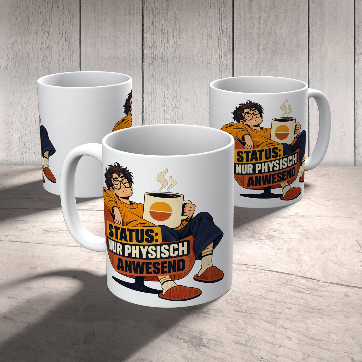 Lustige Tasse für Männer mit erschöpftem Kaffeetrinker|p:2016955|h:1bac914433ca38cbb7f60e560c31e831