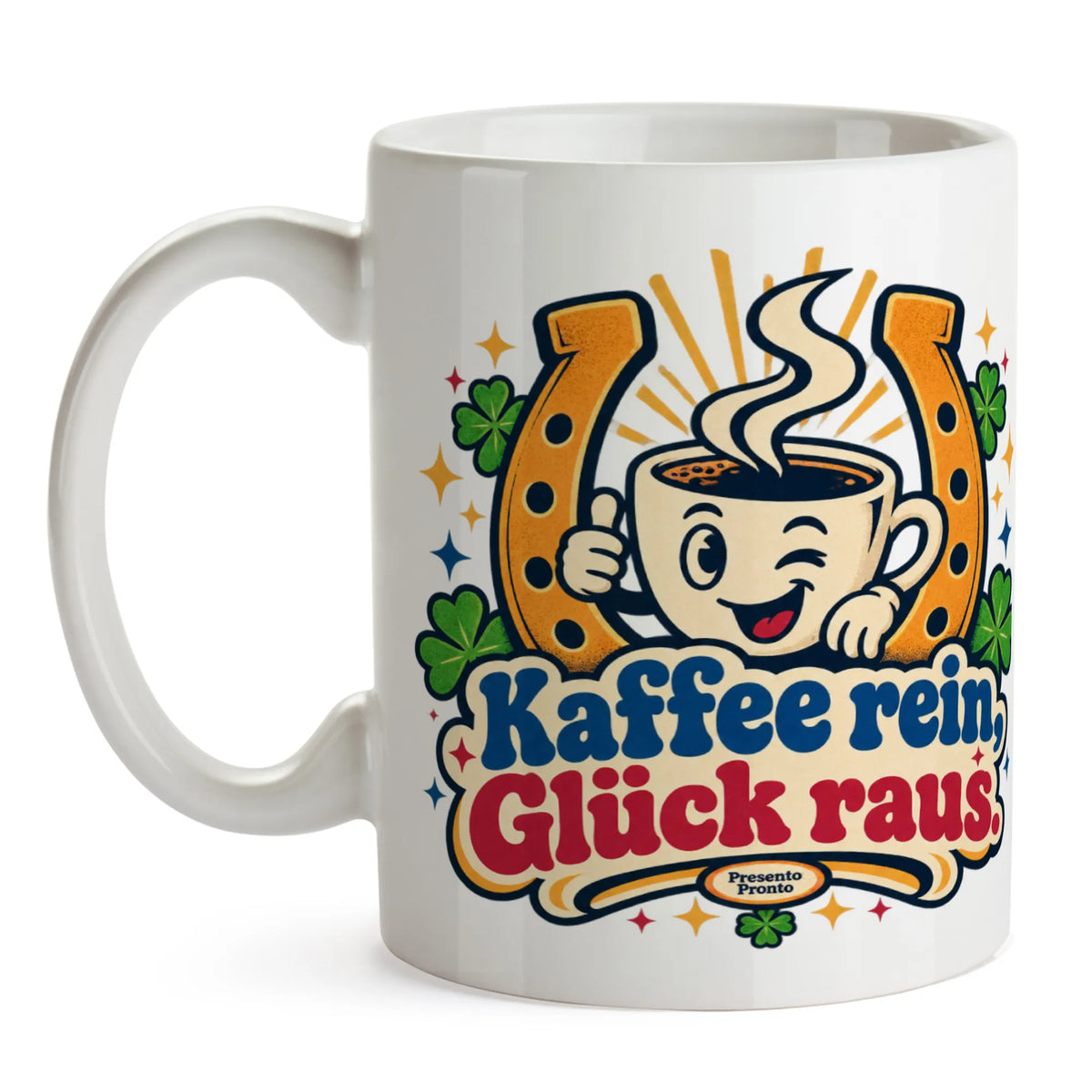 Lustige Glückstasse mit Hufeisen für Kaffeefans|p:2016956|h:3535cd77c39b0259ce8481dcd0d2c883