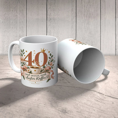 Lustige Tasse zum 40. Geburtstag mit Zahl 40|p:2016957|h:3576554d35a5a62e2cf0ca062d229053