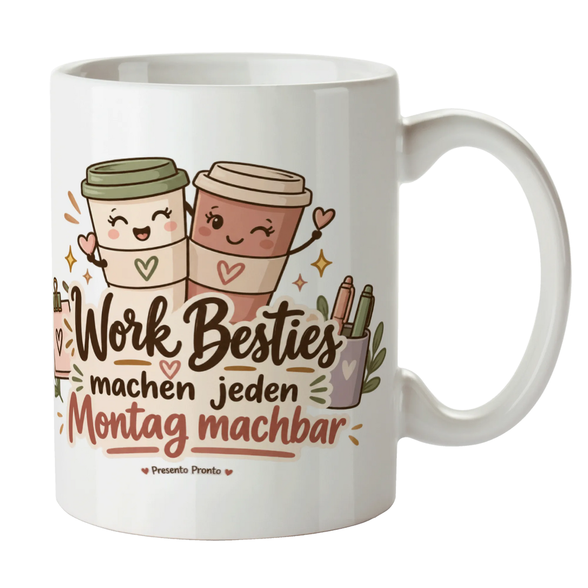 Lustige Tasse für die Work Bestie mit Kaffeebechern|p:2016961|h:ff4f2f7594d8d8b2870311e0be1b0028