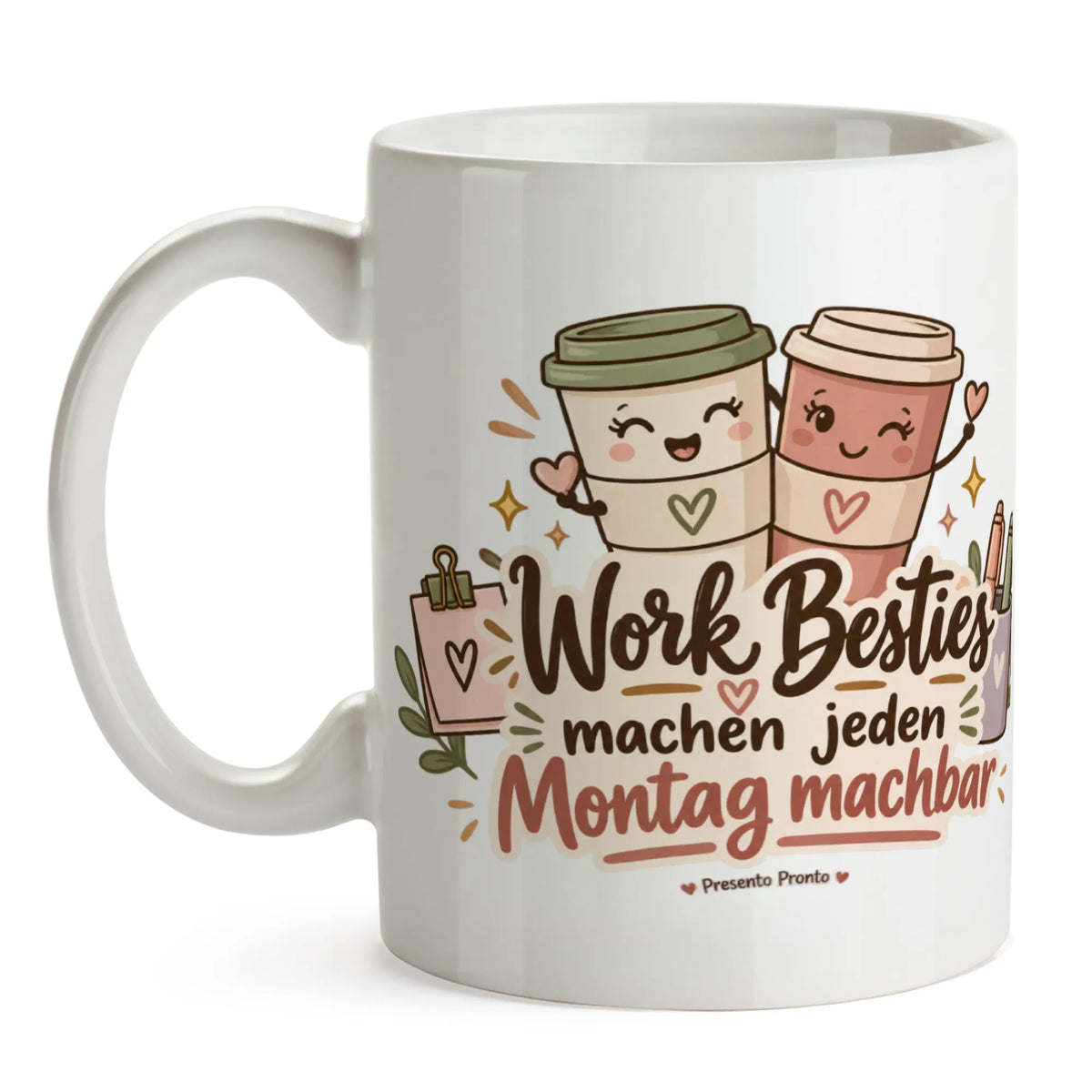 Lustige Tasse für die Work Bestie mit Kaffeebechern|p:2016961|h:69b0318d882fc710b3e38e36786d0b46