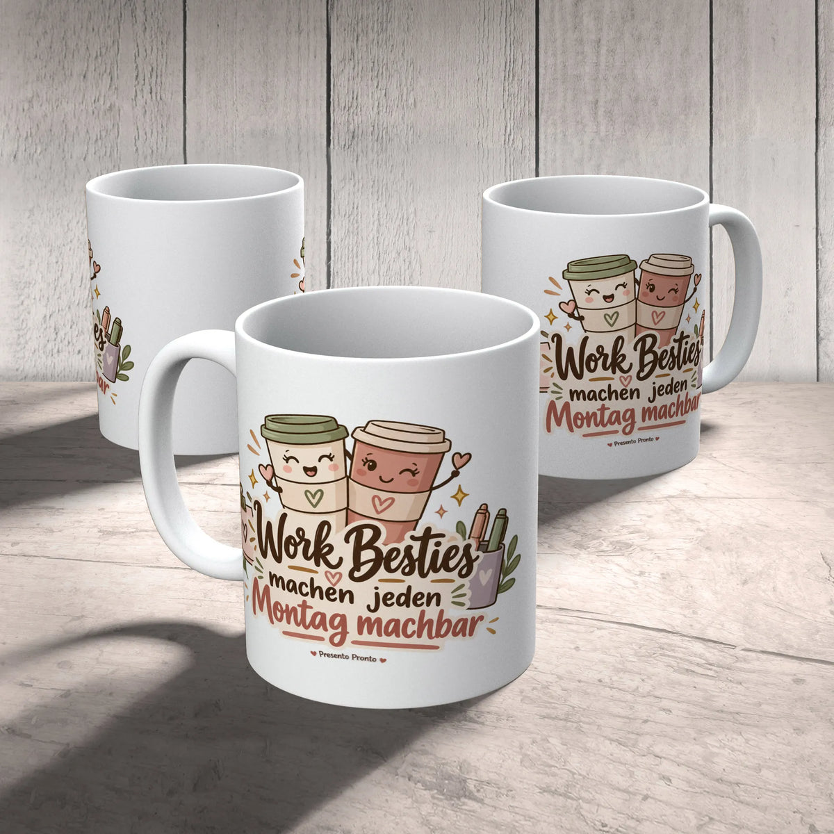Lustige Tasse für die Work Bestie mit Kaffeebechern|p:2016961|h:6e00b77c781fc2c0840791e098324e87