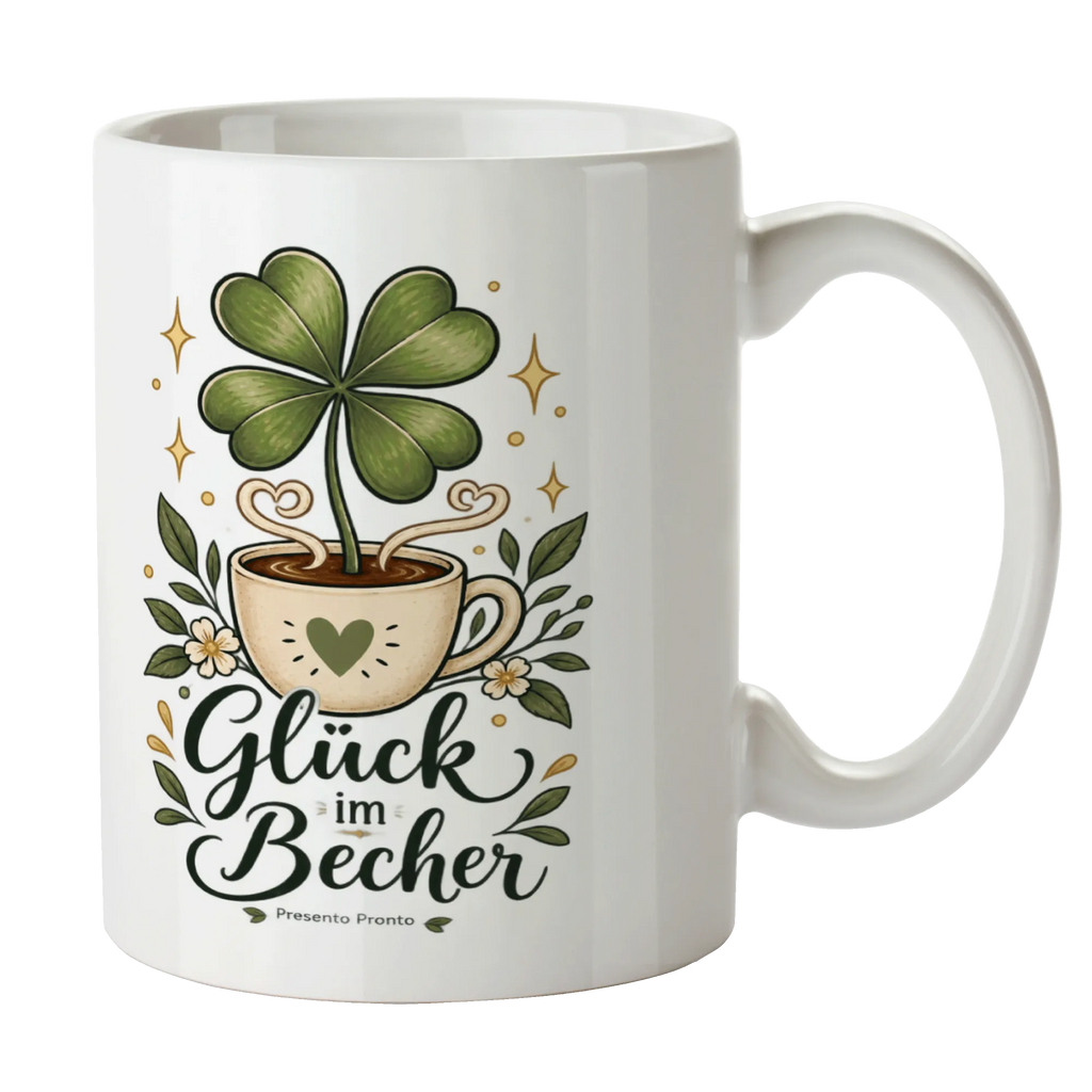 Optimistische Tasse für Glück mit Kleeblatt|p:2016964|h:dcba7f3b14429675b67feb6641a3b2cb