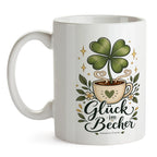 Optimistische Tasse für Glück mit Kleeblatt|p:2016964|h:890467534d31ed6bc9bc5db19655be3e