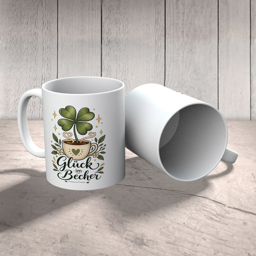 Optimistische Tasse für Glück mit Kleeblatt|p:2016964|h:d2278179fb7e6dfde56686a3ccd4082b