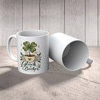Optimistische Tasse für Glück mit Kleeblatt|p:2016964|h:d2278179fb7e6dfde56686a3ccd4082b