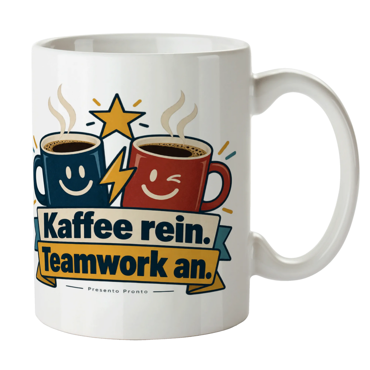 Lustige Tasse für die Work Bestie mit zwei Kaffeebechern|p:2016966|h:5ce252c9e620c0477aace0610c171748