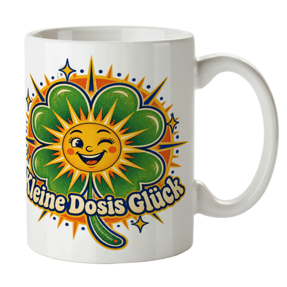 Fröhliche Tasse für Glück mit Kleeblatt|p:2016971|h:fe1dab99332f0859fb5d74e95365f16a