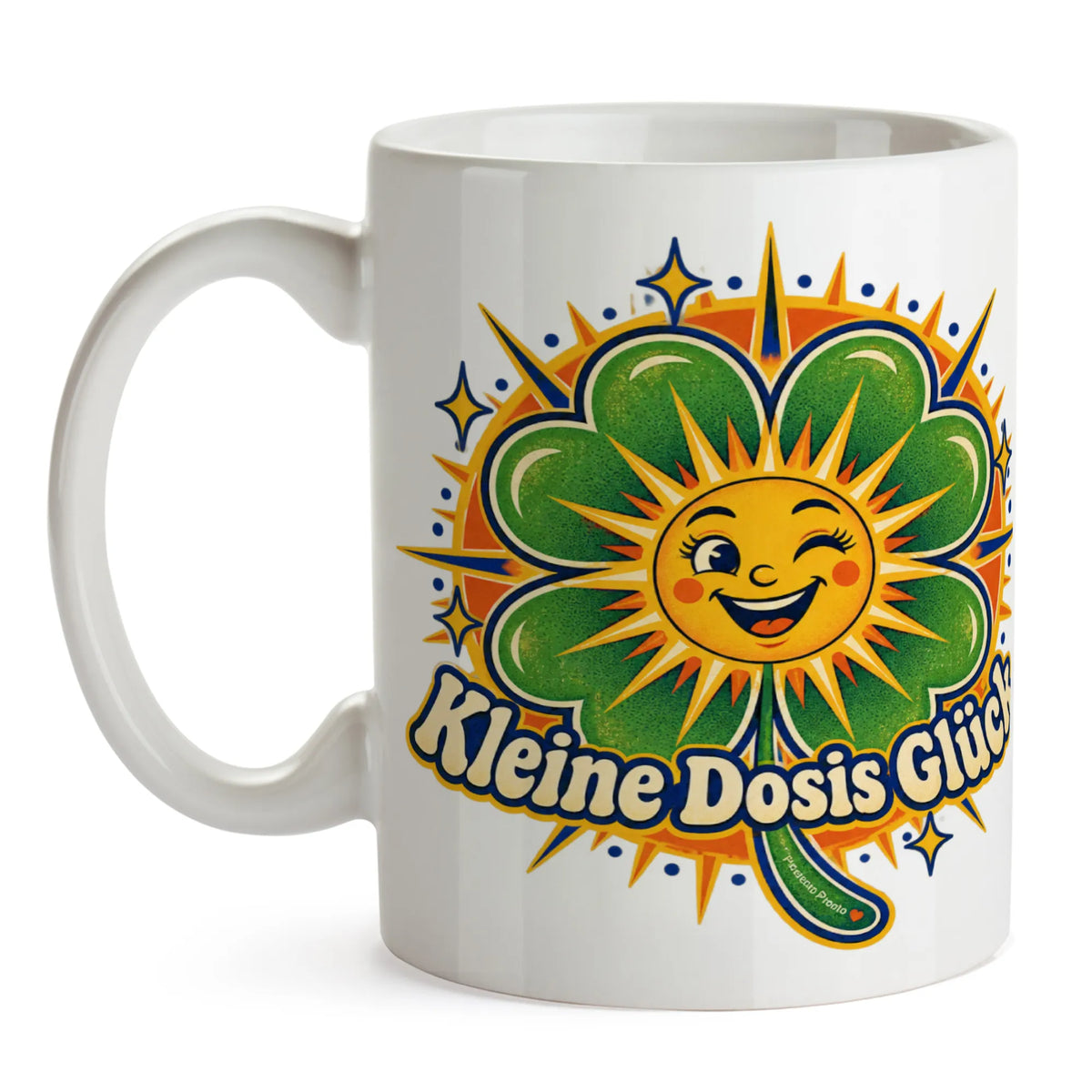 Fröhliche Tasse für Glück mit Kleeblatt|p:2016971|h:d6063f1ee34793548268329ea138b081