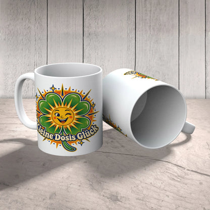 Fröhliche Tasse für Glück mit Kleeblatt|p:2016971|h:a0f69a94a673572938155e8d55cca57e