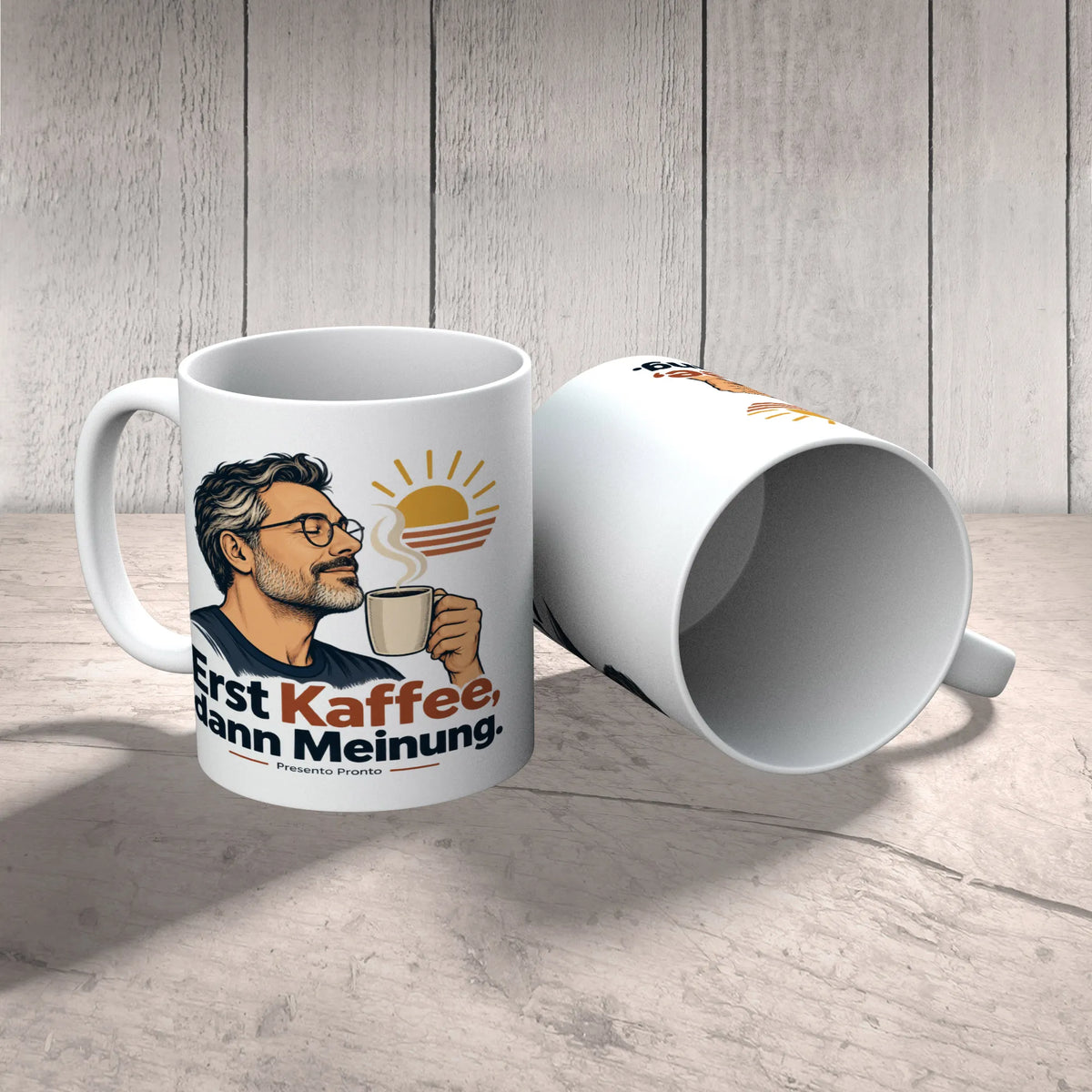 Lustige Tasse für Männer mit Brille und Kaffee|p:2016972|h:69ccdfc08e9be21909948ae69c5af02b