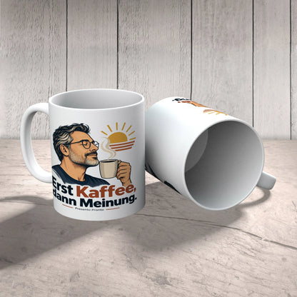 Lustige Tasse für Männer mit Brille und Kaffee|p:2016972|h:69ccdfc08e9be21909948ae69c5af02b