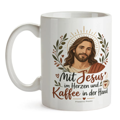 Inspirierende Jesus Tasse für Christen mit Olivenzweigen|p:2016973|h:125ce62e63bdfdae8c0419612385e193