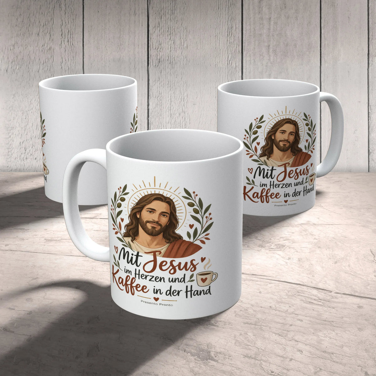 Inspirierende Jesus Tasse für Christen mit Olivenzweigen|p:2016973|h:0c938d61ec1602cbf9dff3201dd36f3e
