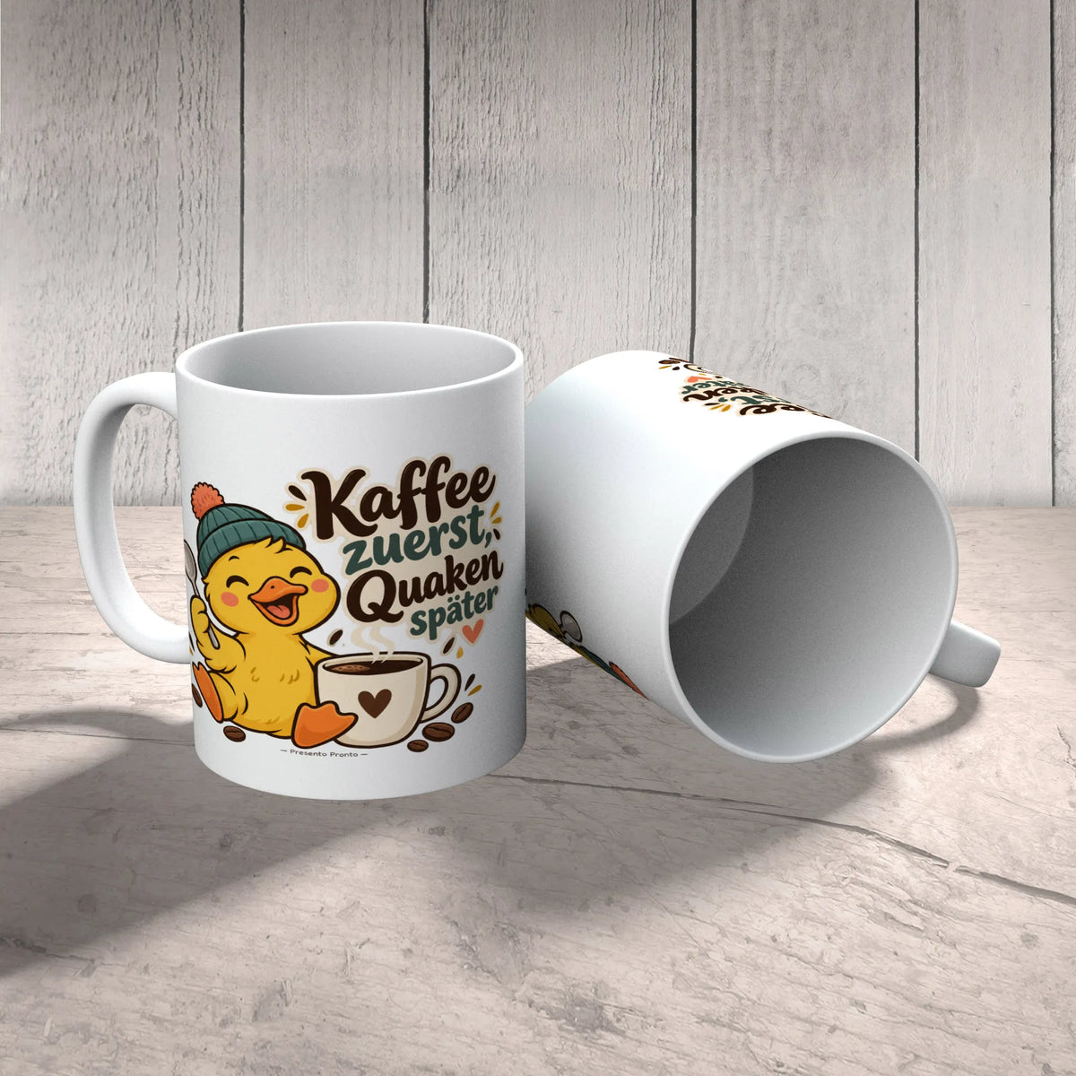 Lustige Tasse mit Ente für Kaffeefans|p:2016975|h:0756059ad80ba5591083c5ee0090587b