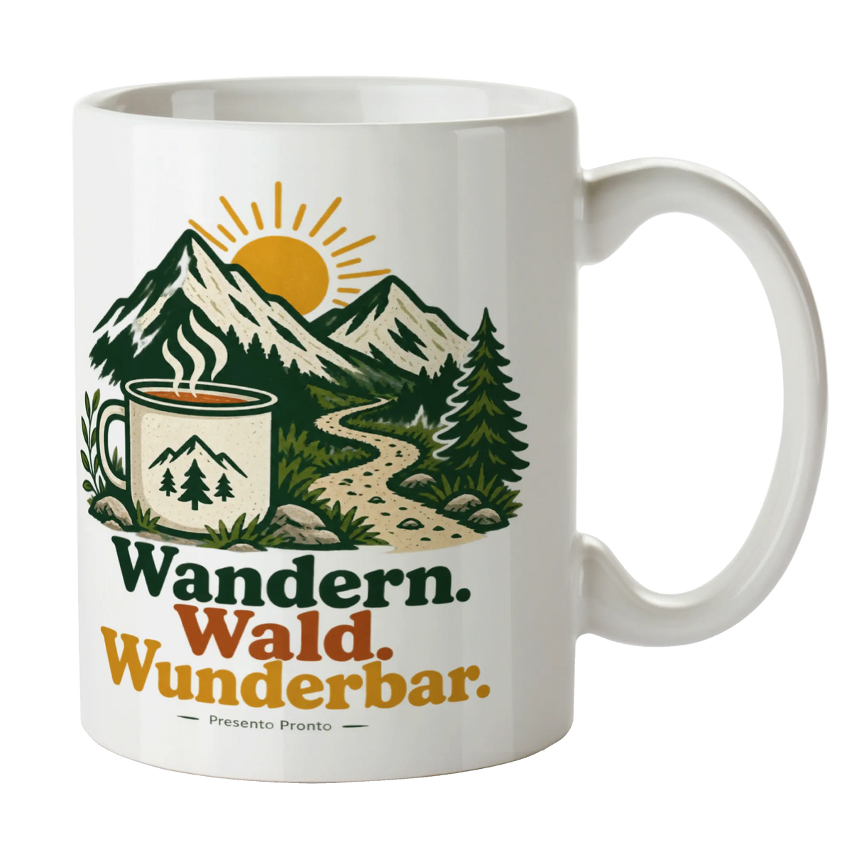 Naturverbundene Tasse zum Wandern mit Bergpanorama|p:2016981|h:80d66ee14f38551f69471f9ee8e31bb7