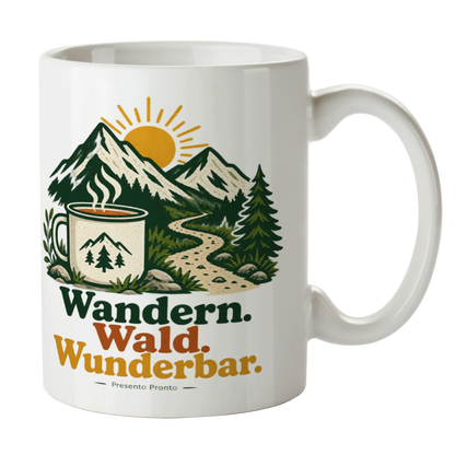 Naturverbundene Tasse zum Wandern mit Bergpanorama|p:2016981|h:80d66ee14f38551f69471f9ee8e31bb7