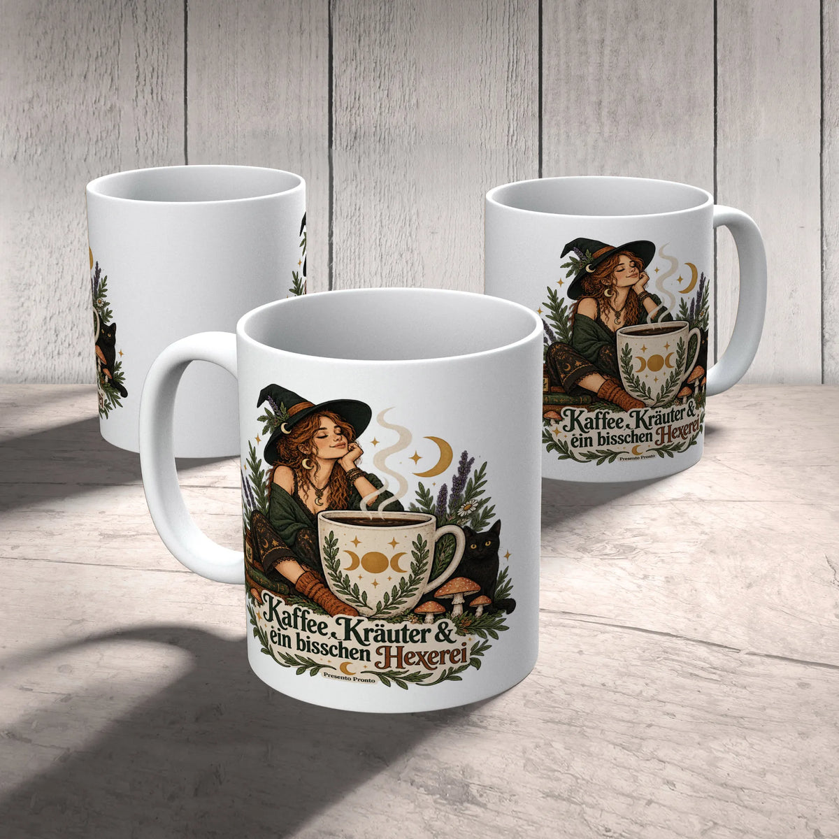 Gemütliche Tasse für Hexen mit schwarzer Katze|p:2016985|h:076cff88fc7264920a56b478817a7f83