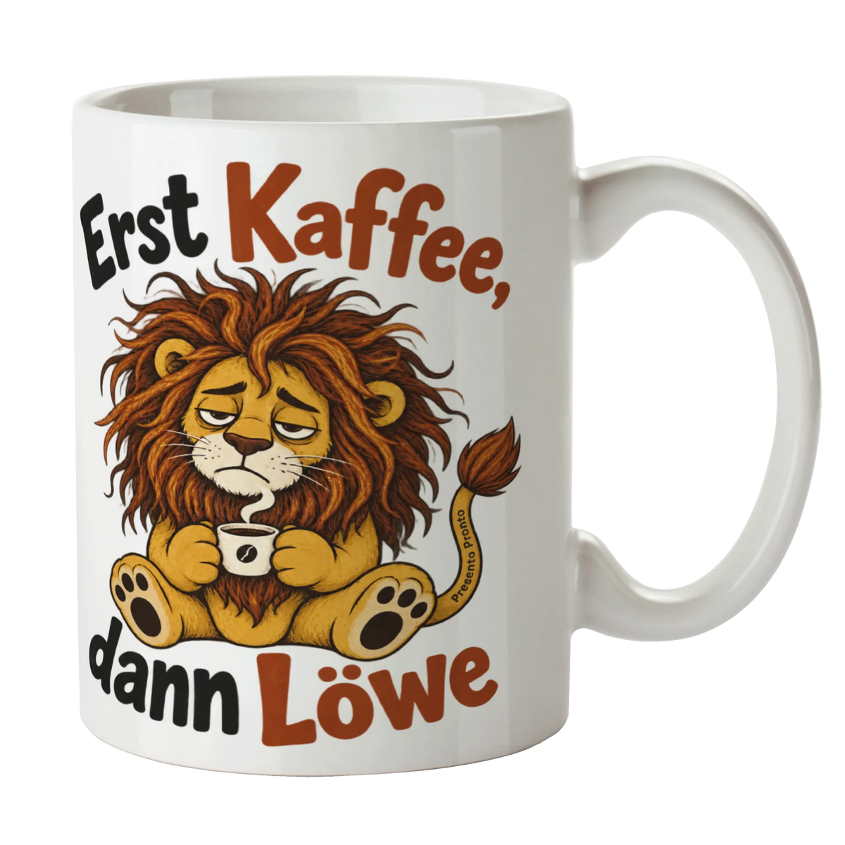 Lustige Tasse mit Löwe für Morgenmuffel|p:2016995|h:ae582ba25a6f5c8db139fd230205f6f2