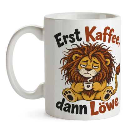 Lustige Tasse mit Löwe für Morgenmuffel|p:2016995|h:eed648be616d986cd6bcf6b4310e56da