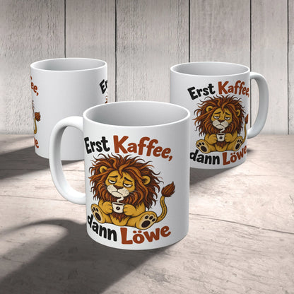 Lustige Tasse mit Löwe für Morgenmuffel|p:2016995|h:840b21352e477c118125a25f66274b7e
