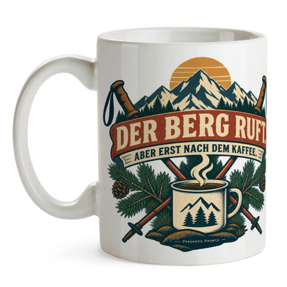Lustige Tasse zum Wandern mit Bergkette|p:2016996|h:c0df83ccfe0750457118e9ddc3c88741