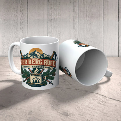 Lustige Tasse zum Wandern mit Bergkette|p:2016996|h:20d22ea9af458ce6d34a297ba3881a95