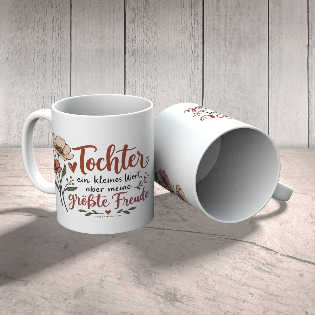 Liebevolle Tasse für Tochter mit Wildblumen und Herz|p:2016997|h:7206d18d019cbb896a7c42151c28875a