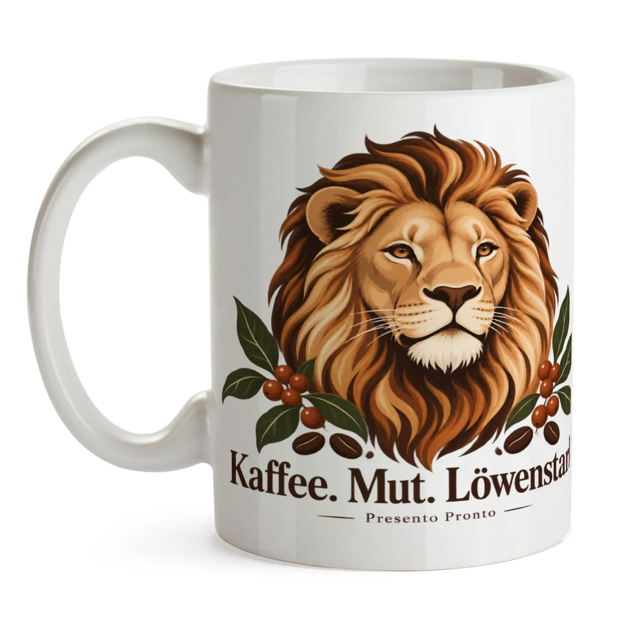 Mutige Tasse mit Löwe für starke Kaffeefans|p:2016999|h:ee52e7eeb4bf0572784a04e9bee933cf