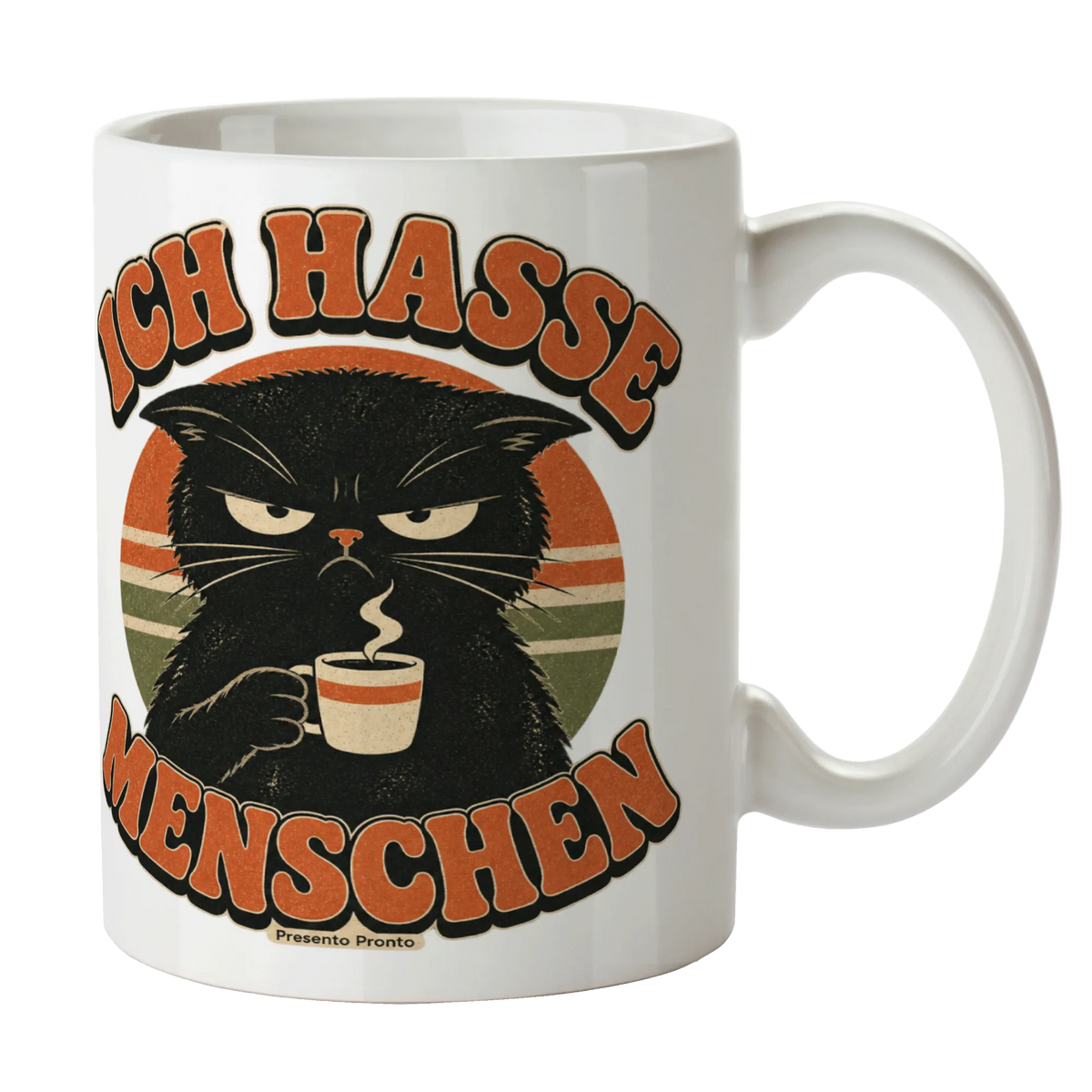 Lustige Tasse Ich hasse Menschen für Katzenfans