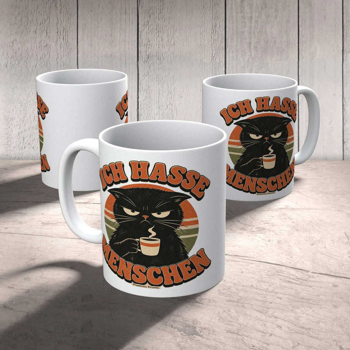 Lustige Tasse Ich hasse Menschen für Katzenfans