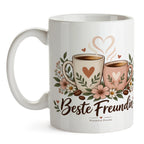 Herzliche Tasse für die beste Freundin mit Kaffeetassen|p:2017011|h:4d4897720cfd30325a39b02701e6a11c