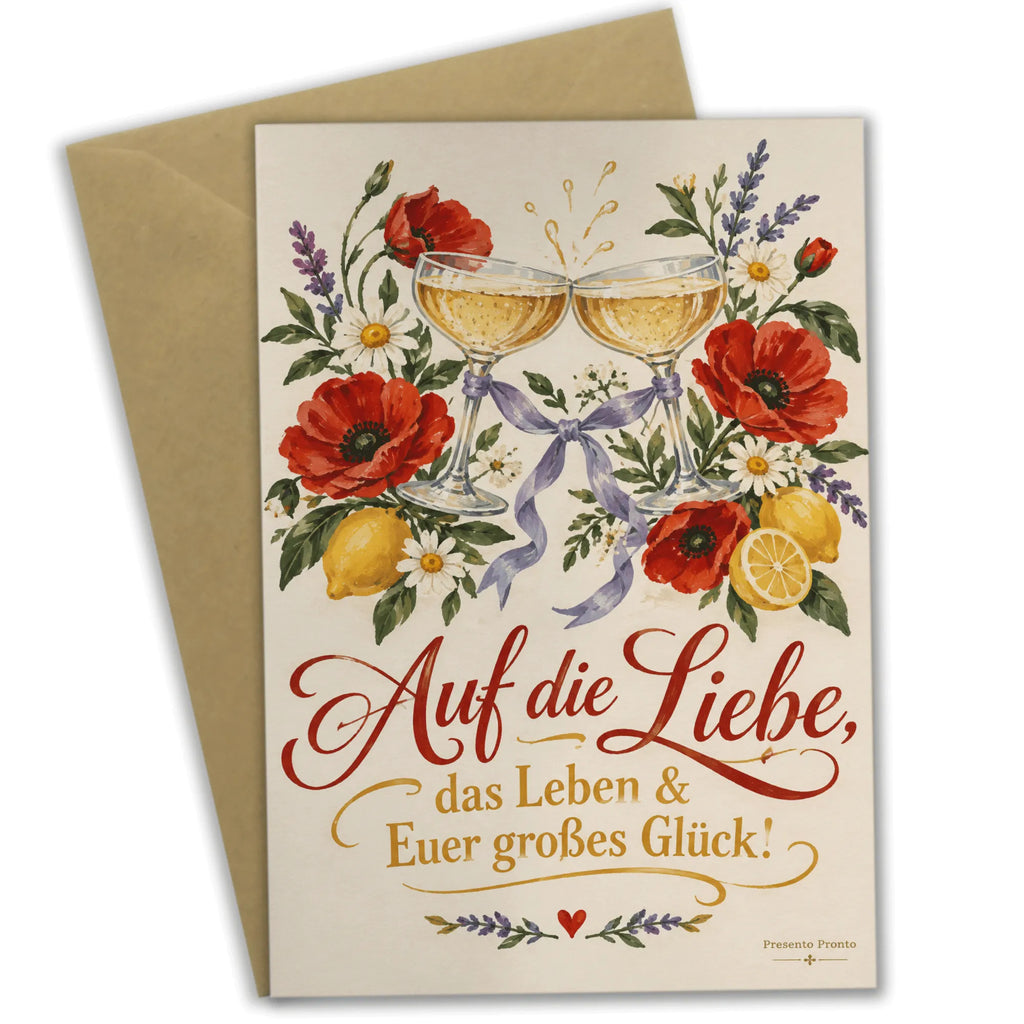 Fröhliche Glückwunschkarte zur Hochzeit mit Sektgläsern|p:2017016|h:2cea6440b845553b1c0a82ea0f96d5a0