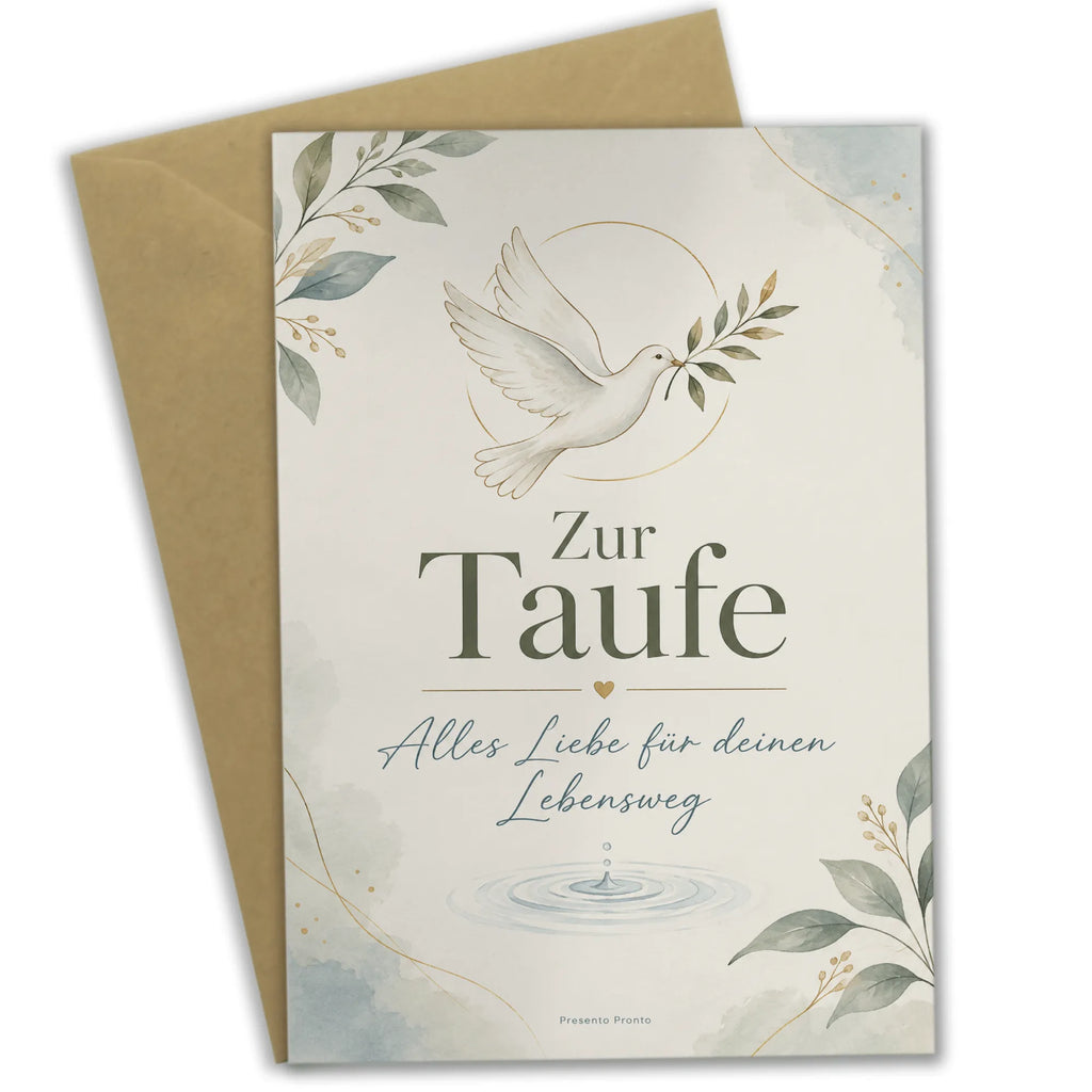 Elegante Glückwunschkarte zur Taufe mit Taube|p:2017022|h:70e70ab74da9ad5d4dd5b6c82cba28ae