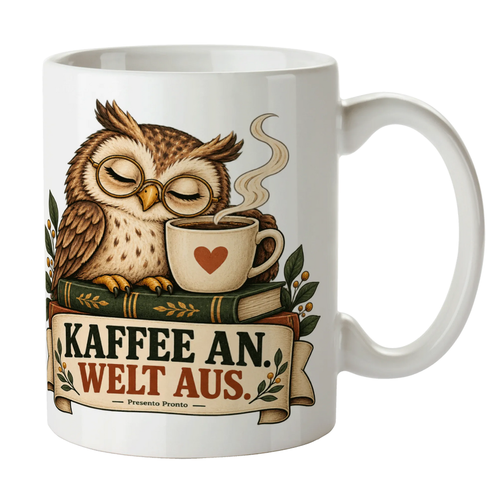 Lustige Eulentasse für Kaffeefans mit Brillenuhu|p:2017119|h:3667d8d67f76fea46c3f918a9b744a43