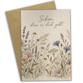 Herzliche Klappkarte mit Wildblumen für liebe Menschen