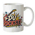 Coole You Rock Tasse für Musikfans mit E-Gitarre