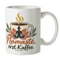 Lustige Yoga Tasse für Yogafans mit Lotusblüte