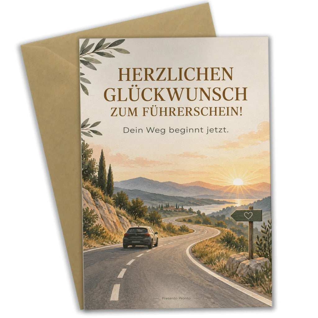 Elegante Glückwunschkarte zum Führerschein mit kleinem Auto|p:2017239|h:42b12f00c7b58820f7d18e2906bb93a5