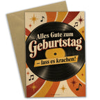 Lustige Grußkarte Musik zum Geburtstag mit Schallplatte|p:2017240|h:d68c7ae907137bcf1db3cfbfd19d6bba