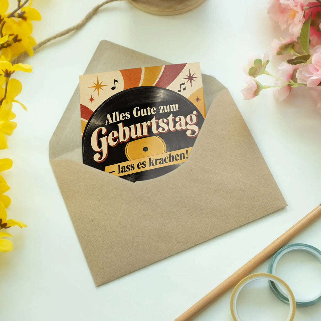 Lustige Grußkarte Musik zum Geburtstag mit Schallplatte|p:2017240|h:eb8efb11f0b7bc5d5aeb8102abe719bc