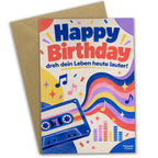 Coole Grußkarte für Musikfans zum Geburtstag mit Kassette|p:2017241|h:66af1a633f5fd59696c0d4d895119e45