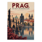Liebevolle Postkarte aus Prag mit Karlsbrücke|p:2017250|h:9fc5e662da08b0b5658fede04e1aaf28