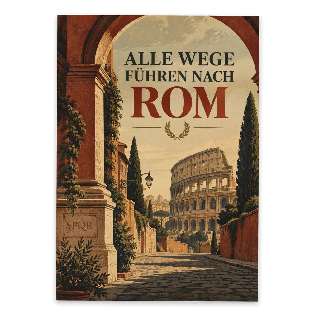 Elegante Postkarte aus Rom mit Kolosseum für Urlaubsgrüße|p:2017256|h:dbd8cae5f73412d13abd199240963f75