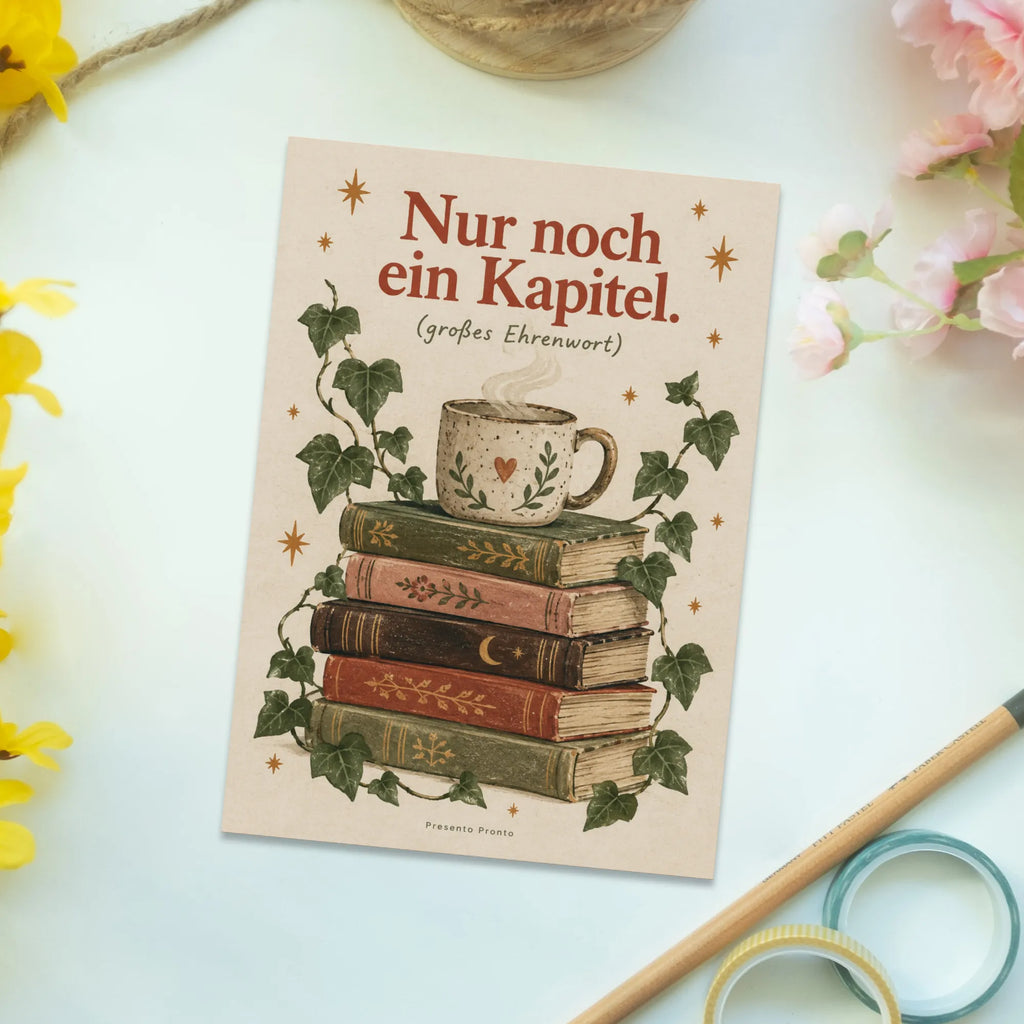 Lustige Postkarte für Bücherfreunde mit Bücherstapel|p:2017262|h:fa3c9b870af07fa899164b7051f81dab