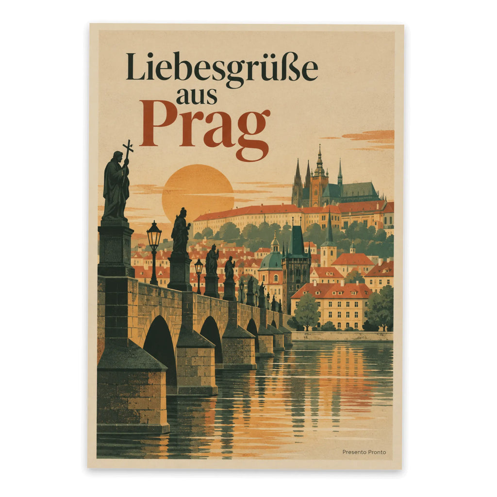 Herzliche Urlaubspostkarte aus Prag mit Karlsbrücke|p:2017263|h:76c477e6a0b15493acb732ea21ac9d77