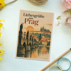 Herzliche Urlaubspostkarte aus Prag mit Karlsbrücke|p:2017263|h:64ccc1fcb6e6d81e76b31138bab0847f