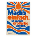 Motivierende Postkarte zur Motivation mit Sonne