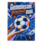 Motivierende Postkarte für Fußballfans mit Fußball und Konfetti|p:2017269|h:91c360f62a90f9d2c569455379dfbb18