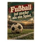 Emotionale Postkarte für Fußballfans mit Lederfußball|p:2017272|h:696f9fa370837d88d7d068d6f345bd75